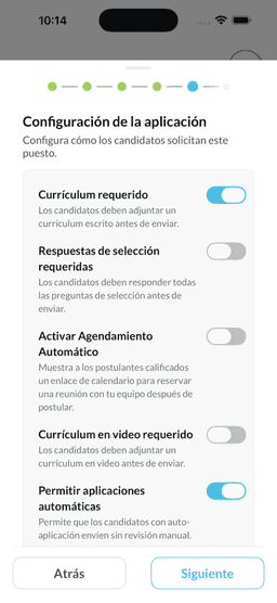 Paso 5: configuración y publicación